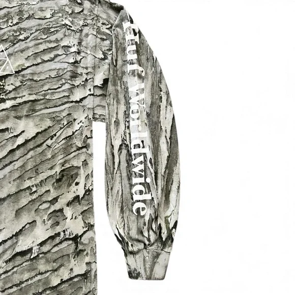 HUF Warped Camo Long Sleeve T-Shirt - Picture 3 of 7
